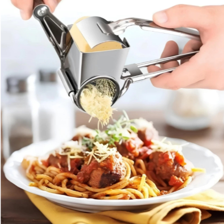 Ralador De Queijo Em Aço Inox Profissional Triturador Manual Super Prático em Oferta na Shopee