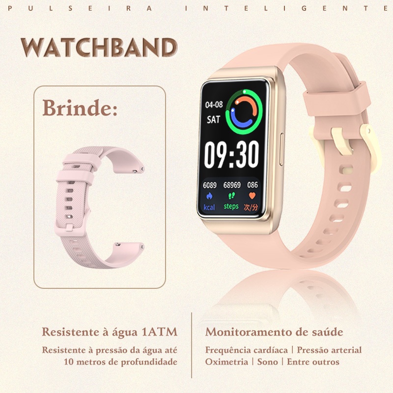 Relógio Smartwatch H68 30 Dias Bateria  Bluetooth IP68  Tela HD, Oxímetro | Relógio Inteligente Esportivo Android/iOS