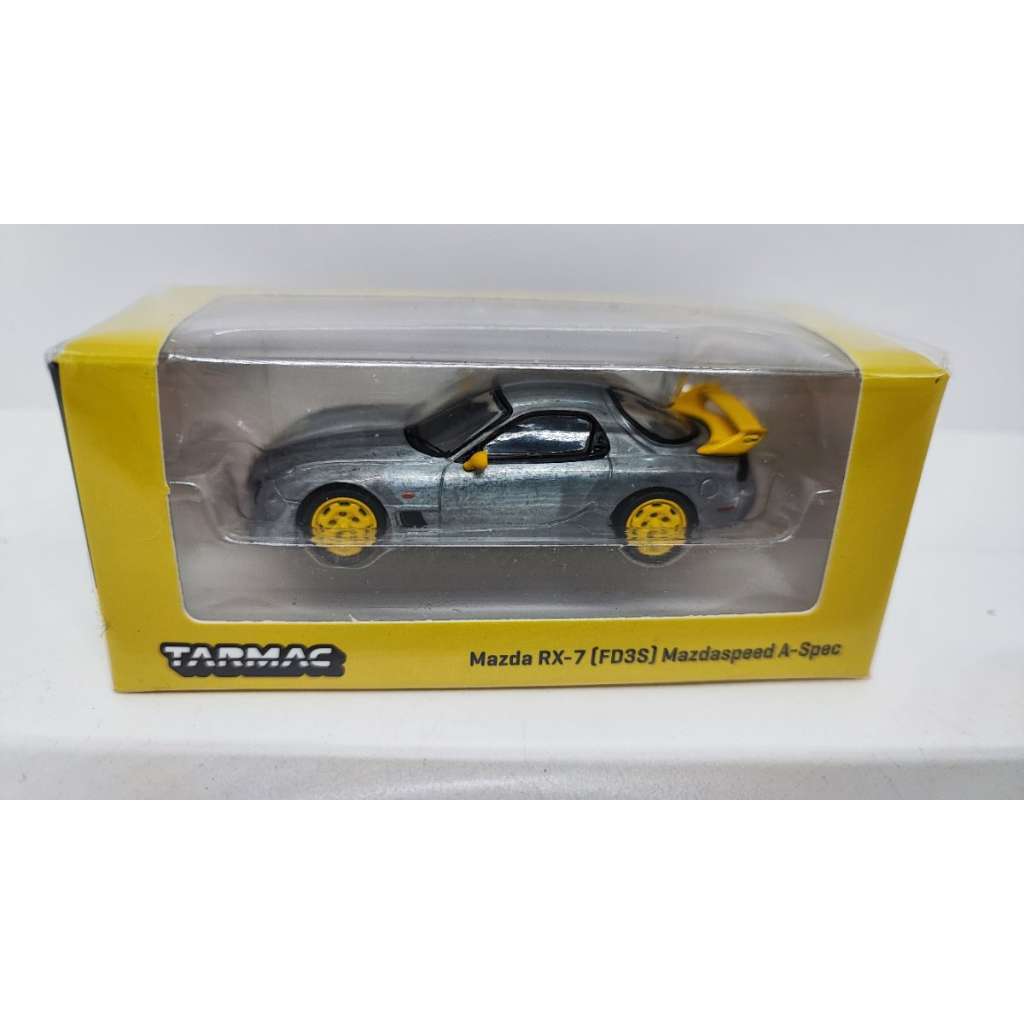 Tarmac Works 1 : 64-Mazda RX7 FD3S Mazdaspeed A-Spec Yellow Chase