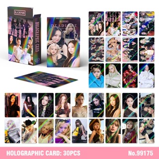 30Pcs BP Laser Hologram Lomo Cards HOLOGRAPHIC Photocards Rose Jisoo Jennie Lisa Postcards Ready Stock SX em Oferta na Shopee