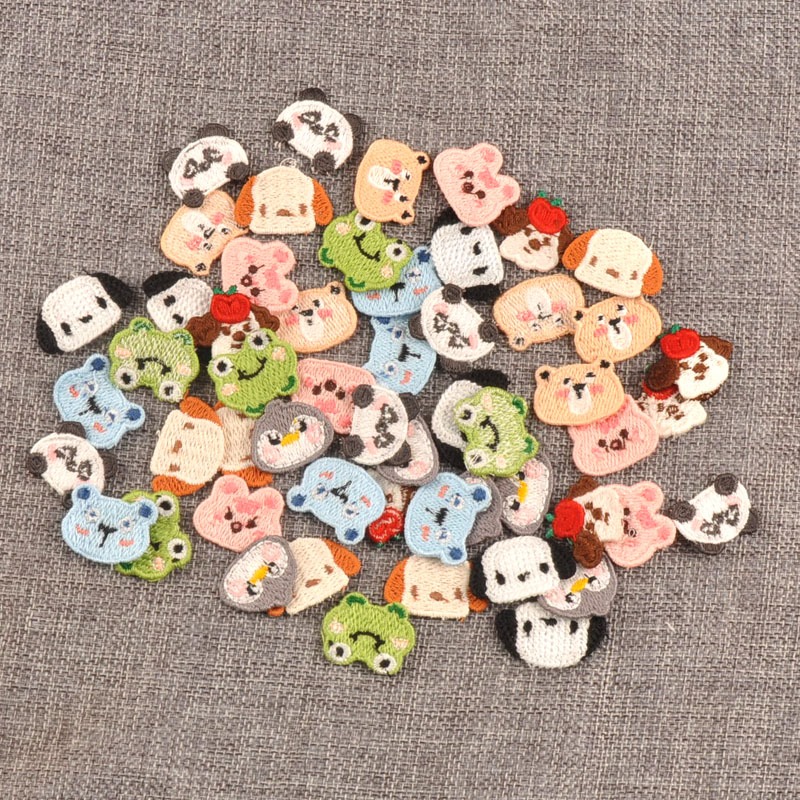 20 Pçs 2-3cm Adorável Animal Bordado Remendos Para DIY Criança Roupas Saco Acessórios De Costura Apliques De Vestuário C em Oferta na Shopee