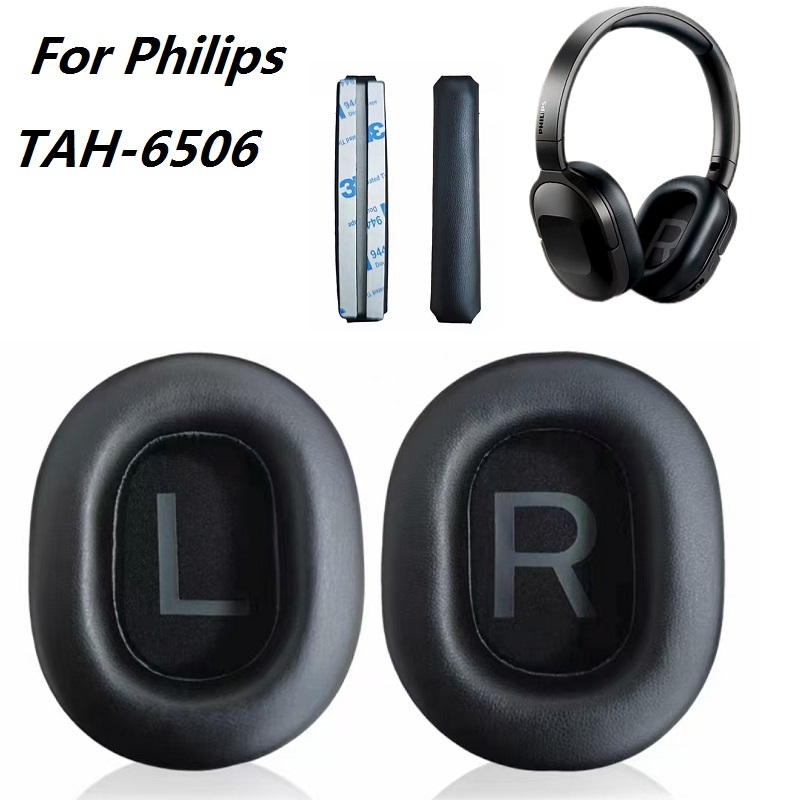 Almofadas De Ouvido Almofada Para Philips TAH6506 Fones Substituição TAH-6506 Earmuffs Capas Travesseiros Bandana