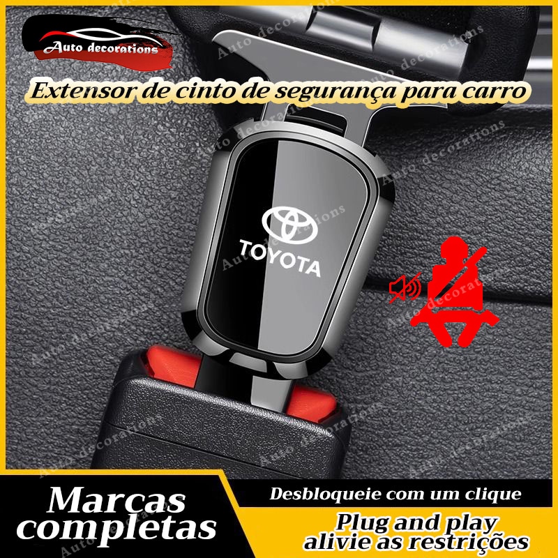 Extensor Universal De Cinto De Segurança De Carro Para Toyota Fiat.etc material De Liga Fivela De Clipe