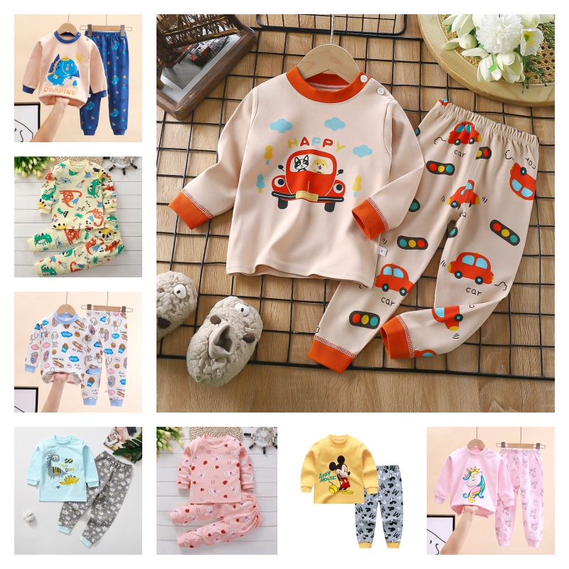 Carros Infantis Roupas Para Dormir De Algodão Bebês Meninas Bonitas Manga Comprida Conjuntos De Crianças Pijamas Casuais