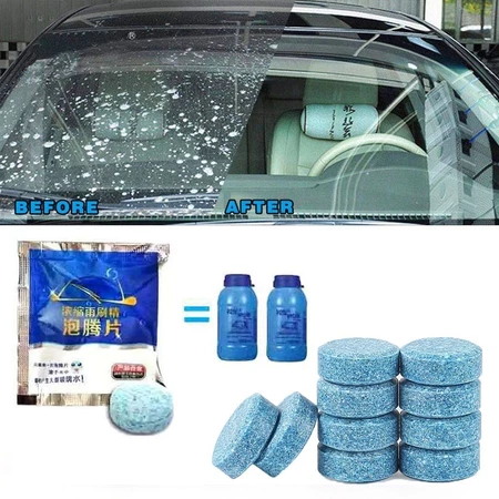 Tablete Concentrado de Limpeza para Para-brisa  1 Pastilha Substitui 4L de Água de Vidro, Poder de Limpeza Forte e Econô em Oferta na Shopee