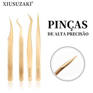 XIUSUZAKI Pinças Para Extensões De Cílios Ferramentas De Maquiagem Alta Precisão Fácil Ventilador em Oferta na Shopee