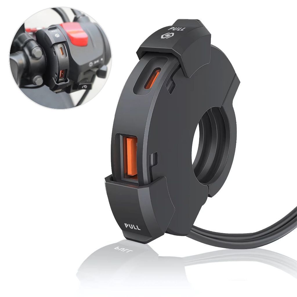 Carregador de Celular Para Moto Rápido Turbo QC3.0 USB Tomada Prova dágua Impermeavel