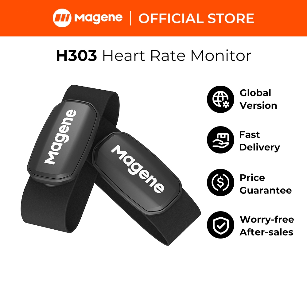 Magene H303 Sensor De Frequência Cardíaca Bluetooth ANT HR Monitor Com Alça Torácica Cinto Esportivo De Modo Duplo em Oferta na Shopee