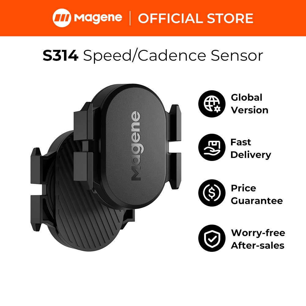Magene S314 Sensor De Cadência De Velocidade ANT + Bluetooth Modelo Duplo Sem Fio Para Computador De Bicicleta em Oferta na Shopee
