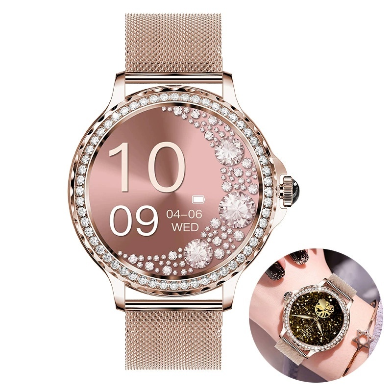 Relógio Inteligente Para Senhora Chamada Bluetooth 100 + Modo Esportivo À Prova Dwaterproof Água Fitness Mulher Smartwat