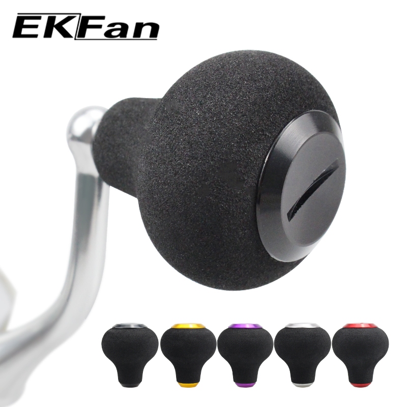 EKFan EVA material Fishing Reel knob 35mm diameter for Daiwa Shimano DIY Spinning Baitcasting fishing reel parts