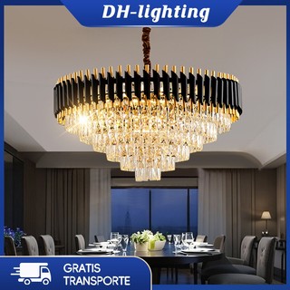 (Com Lâmpada) Sala De Estar Lustre Cristal Nordic Luxo Quarto Redonda Jantar Decorativo