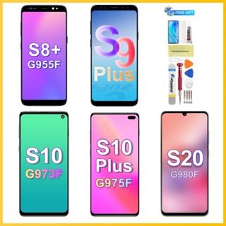 Tela Frontal Display Samsung S8+ G955 S9+ S10 Plus S10+ S20 Plus LCD G973 G980 S21 LCD Touch Com Aro Sem pixels mortos em Oferta na Shopee