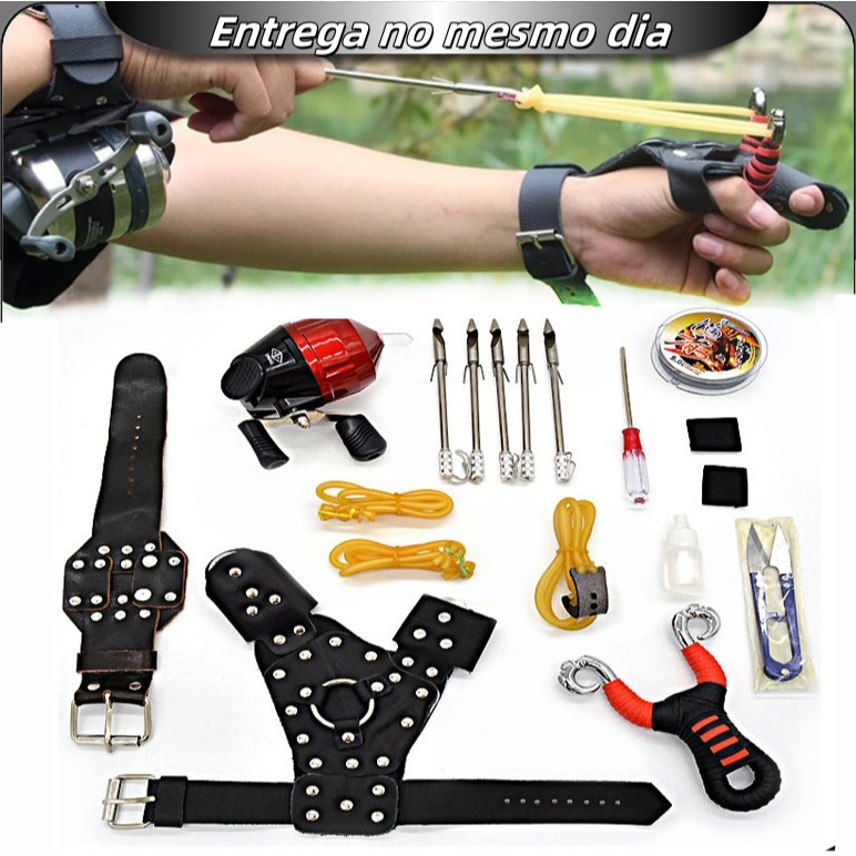 Kit de pesca com estilingue giratório para pesca de alta precisão em Oferta na Shopee