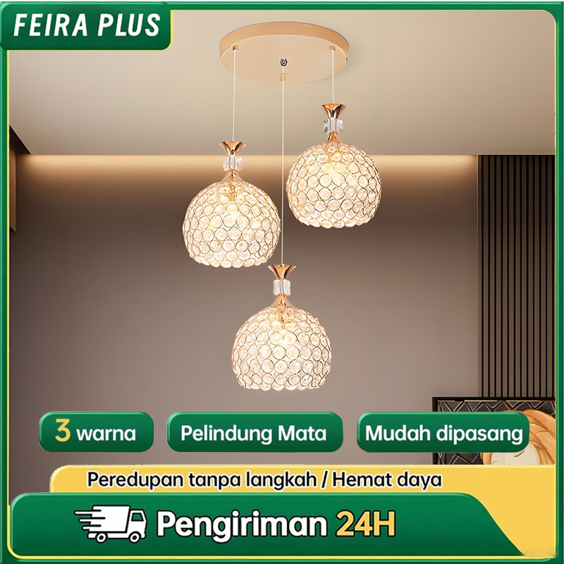 Lustre De Cristal Acrílico Lustre Pendente de Metal Sala Quarto Banheiro Cozinha Corredor