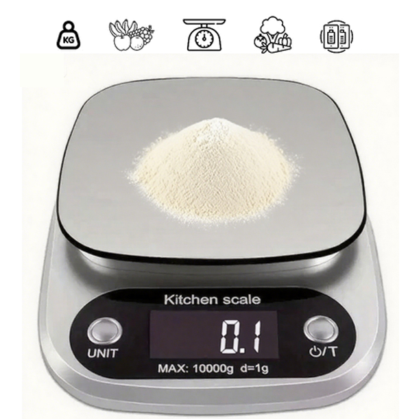 Balança de Cozinha Digital de Alta Precisão 0.1g/10kg