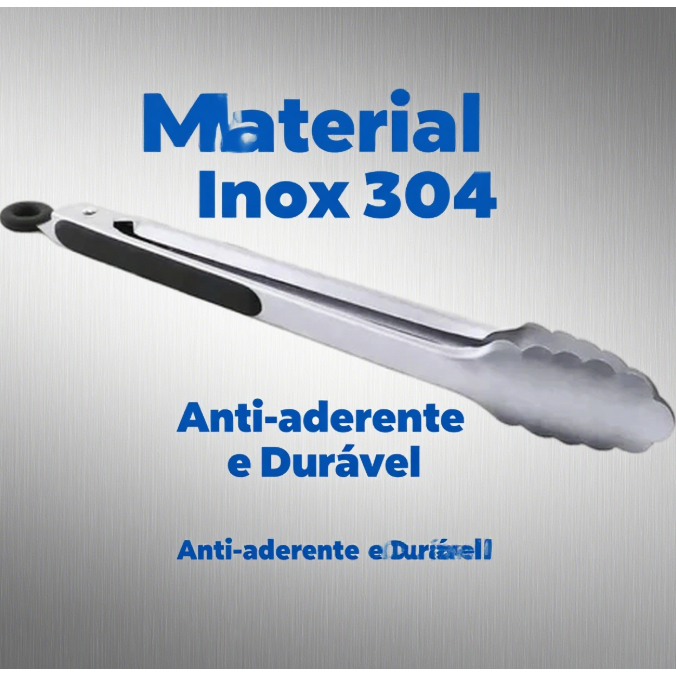 Pegador Inox 40 cm Churrasco Universal Profissional