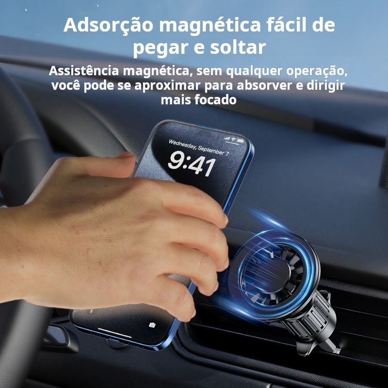Untoom Magnetic Suporte Do Telefone Com Clipe De Ventilação Ar Para Carro Compatível O MagSafe Ímã