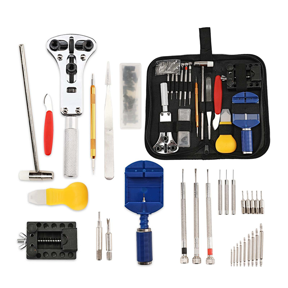 Kit 147 Pcs De Ferramentas Relojoeiro Conserto De Relógio Manutenção estojo de Ferramentas