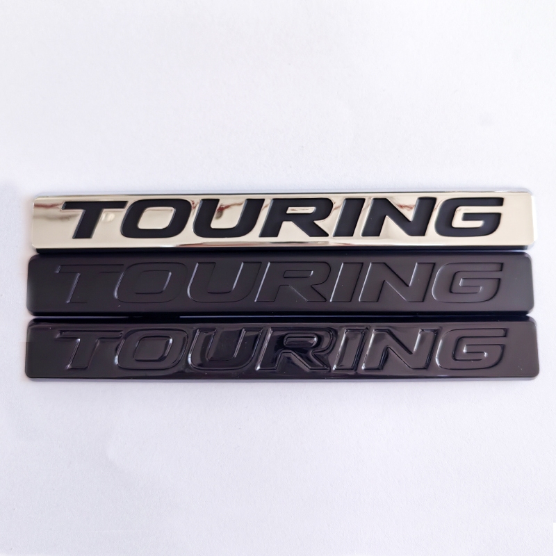 1 x ABS Preto Cromo TOURING Carta Logotipo Carro Auto Emblema Adesivo Decalque Substituição Para Honda Civic Accord Ajus