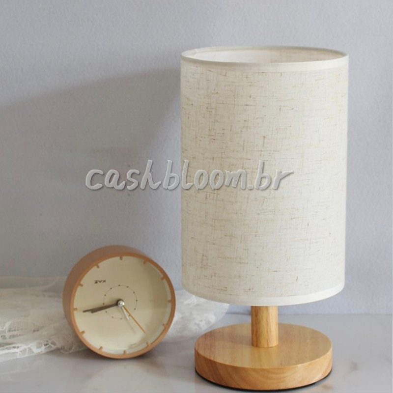 Lâmpada De Mesa De Madeira Moderna Alimentada Por USB Luz De Noite Para Iluminação Do Quarto abajur