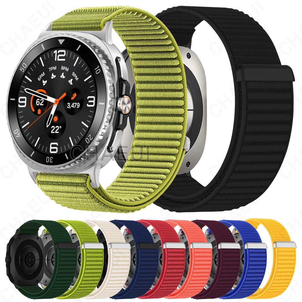 Acessórios De Pulseira De Nylon Tecido Para Galaxy Watch 8 44mm 40mm Classic 46m