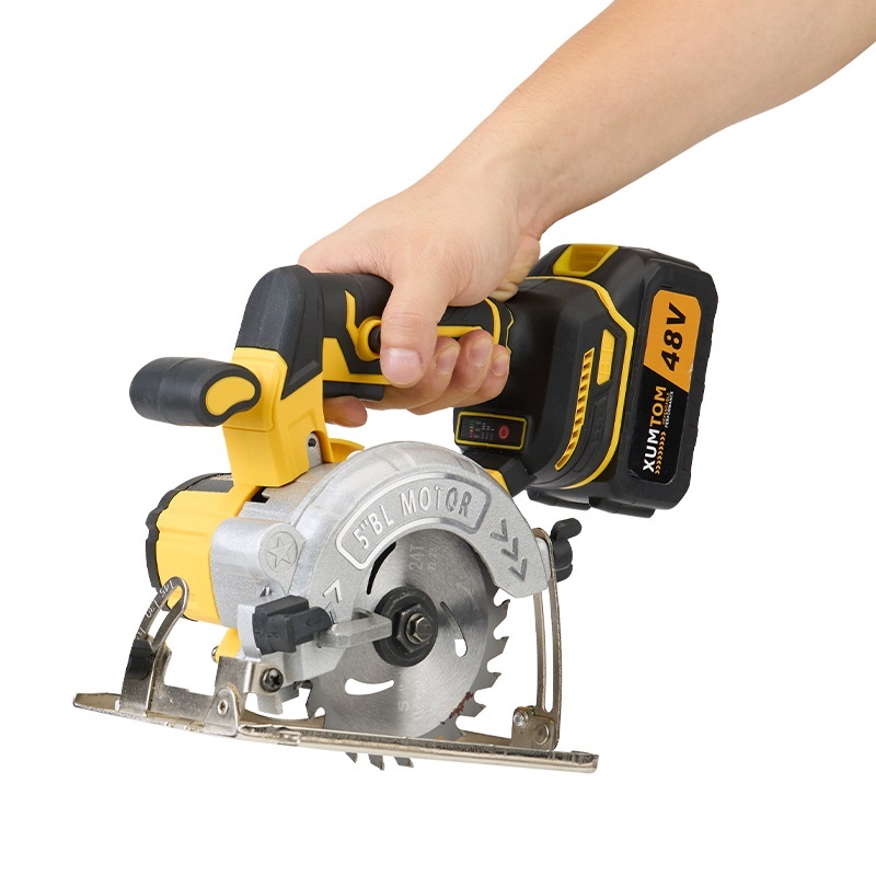 Serra De Mármore 48V eletrica Serra circular Portátil 1000W Brushless COM 2 Discos+2 Peças De Baterias 48V