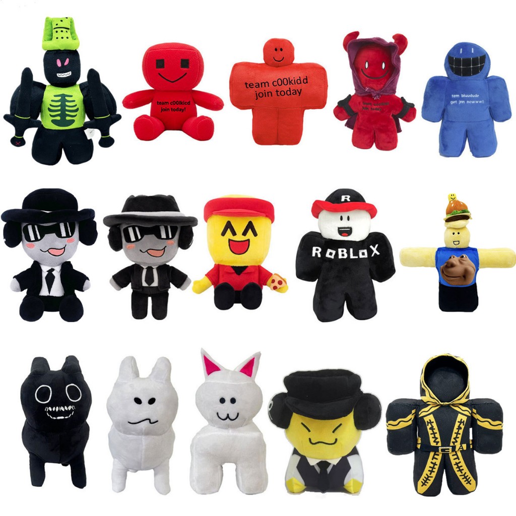 Chance Forsaken Estatueta De Terno Preto De Pelúcia Robloxs Brinquedo Macio Para Namorada Presente De Aniversário Menina em Oferta na Shopee