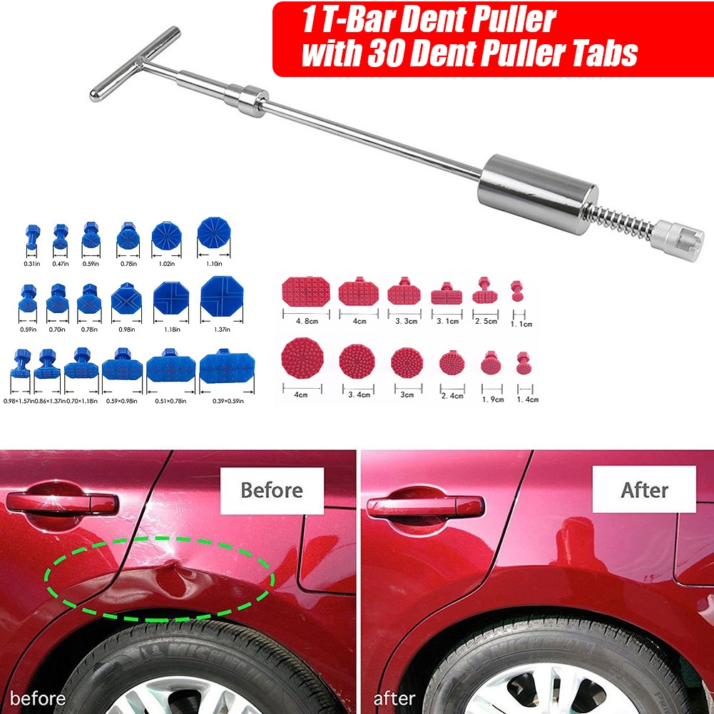 Kit de Repuxadeira p/ Amassados de Carro | 30 Ventosas Inclusas | Remove Amassados sem Pintura