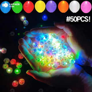 50 Pcs Luzes De Balão Individual LED Bateria Minúscula Para Lado Ou Escrivaninha Natal balões de festa em Oferta na Shopee