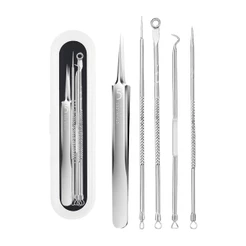 Ferramenta Extratora De Espinhas LAIKOU , Conjunto De 5 Peças Para Cravos-acne Cística-, kit De Beleza Profissional , Co