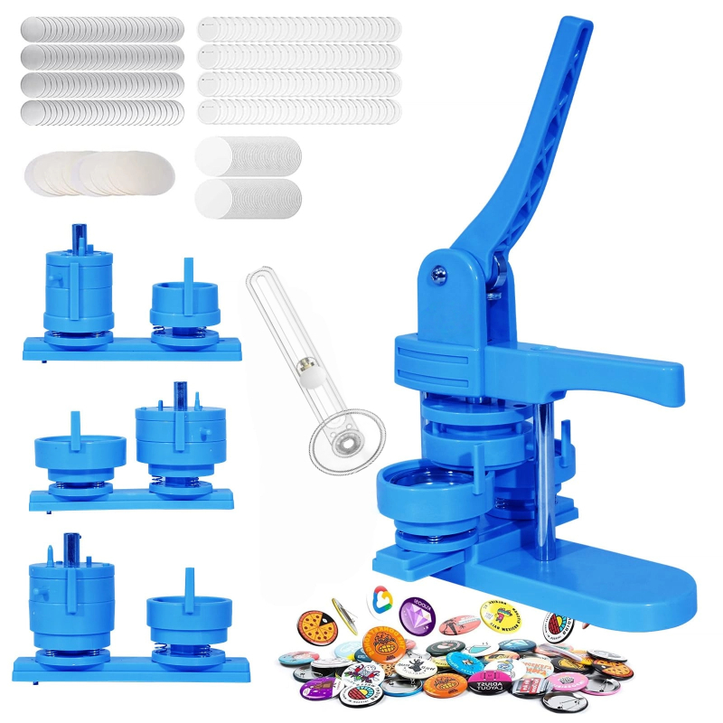 3 Kit Conjunto de Máquina de Crachá Deslizante Máquina De Button, Botão, Broche, Crachá 33/44/58mm 100 Boton