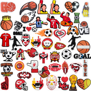 Quente 1 Pçs Bola Esportes Sapato Encantos Dos Desenhos Animados Pino Fivela Aceessories …
