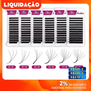 Fadvan Cílios Velho Pacakging Liquidação YY 3D 4D 5D 6D 7D 8D W Forma Cílios Extensões C pestanas em Oferta na Shopee