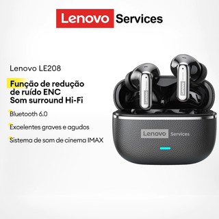 Lenovo LE208 Fones De Ouvido Para Jogos Bluetooth De Baixa Latência IPX5 À Prova D'água Q…