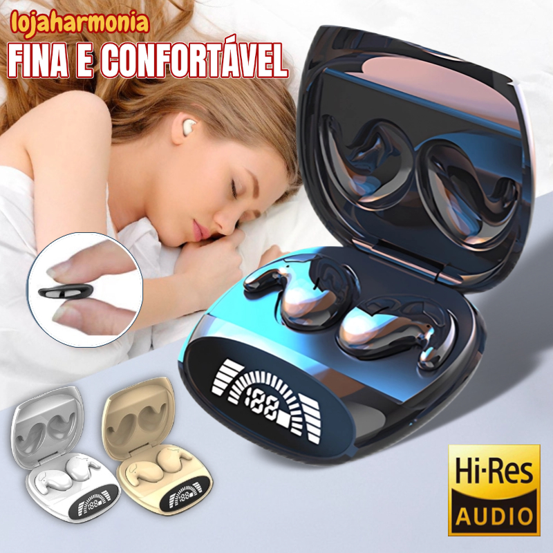 Fone De Ouvido Sem Fio Bluetooth 5.3 TWS Ruído Estéreo Cancelando Mini Earbuds À Prova D'água Ultra Longo Espera em Oferta na Shopee
