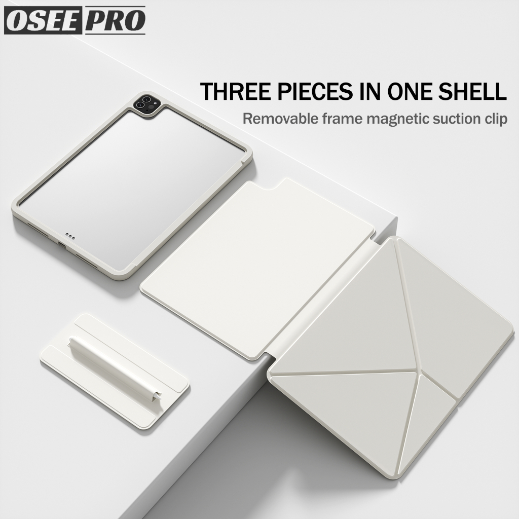 Capa iPad K Fold Hollow frame Para Air M2/M3 11 13 polegadas（2024/2025）M4/M5 Pro 11 13 10a /11a geração mini 6 A17 Pro