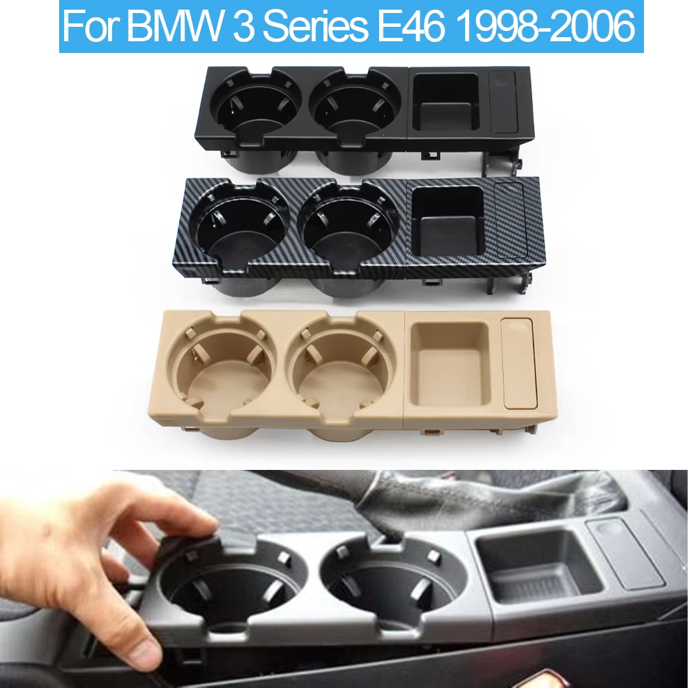 Console Central Dianteiro Do Carro Bebida Suporte De Copo Água Armazenamento Bandeja Moeda Caixa Para BMW Série 3 E46 19