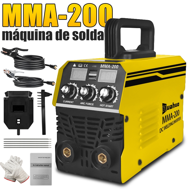 Máquina De Solda Inversora 220V/110V MMA-200 Tecnologia IGBT Display Digital Ferramenta De Soldagem Portátil Automática