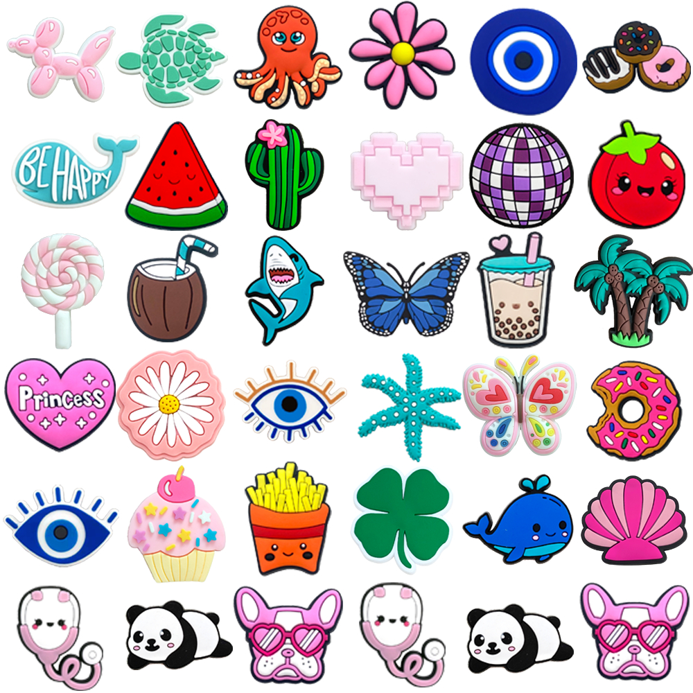 MEIDJ 1 Peça Amuletos De Sapato Decrations Sandálias De Animais De Desenho Animado Fivela Botão De Acessórios De PVC em Oferta na Shopee