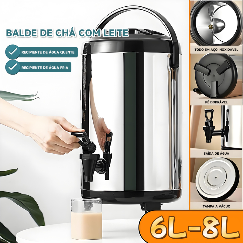 Garrafa Térmica 8 Litros Quente Frio Com Isolada Térmico Capacidade Viagem Cozinha, acampamento Garrafa De Água