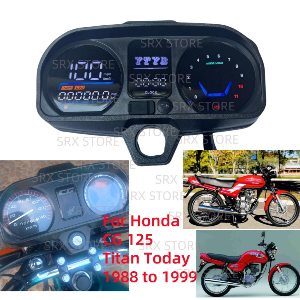 Medidor Digital Para Honda Cg Today Titan 125 1988 A 1999 De Velocímetro De Painel Completo