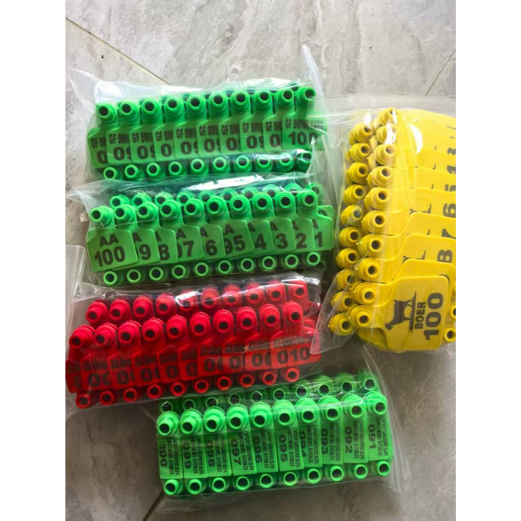 【Personalização gratuita】10 brincos para marcação e identificação de suínos, bovinos e ovinos