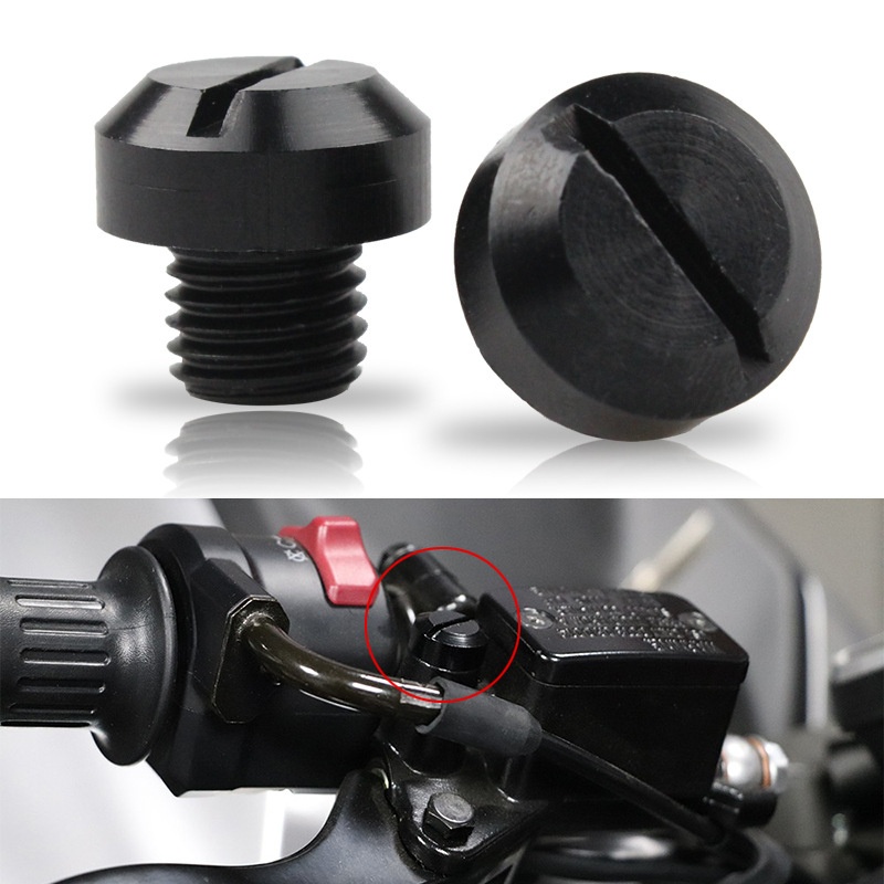 2 Pçs Anti-Ferrugem Motocicleta CNC Alumínio M10 Espelho Retrovisor Buraco Plugues Parafusos Titular Acessórios Da