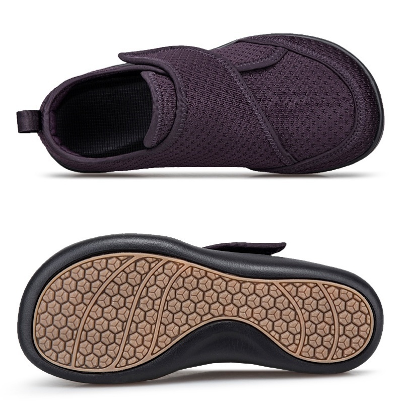 Homens Sapatos Para Diabéticos Mulheres Dedo Do Pé Largo Pés Inchados De Caminhada Hálux Valgo Ajuste Macio E Confortáve