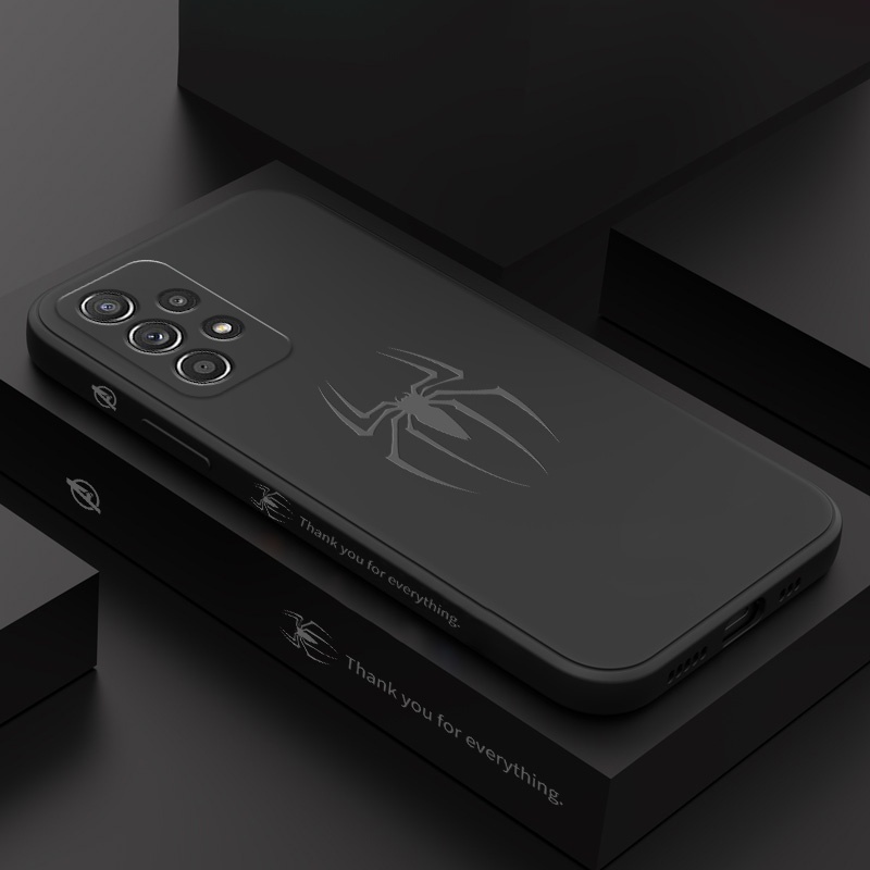 Capa De Telefone Para Samsung Galaxy A72 A52 A52S A42 A32 A22 A12 A02 A02S 4G 5G Padrão Aranha Silicone