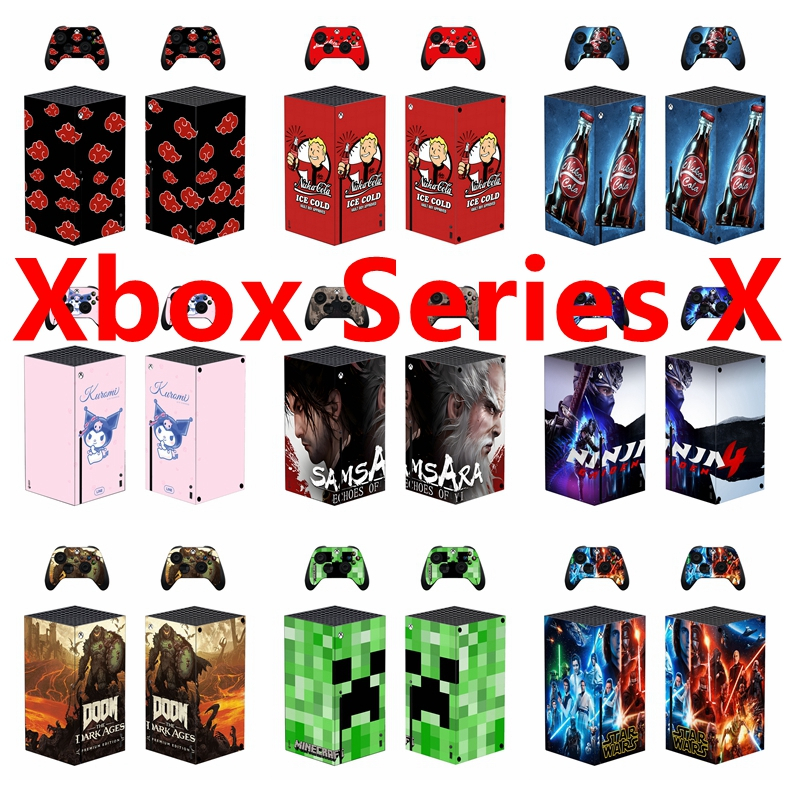 Adesivo De Pele De 39 Cores Compatível Com Decalque De Vinil Microsoft Xbox Series X Pretty Pattern Conjunto Completo De
