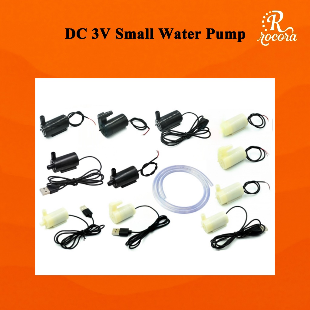 Mini Bomba De Água Submersível DC 3V 3W Para Hidroponia De Aquário De Fonte 4.5V 5V 6V