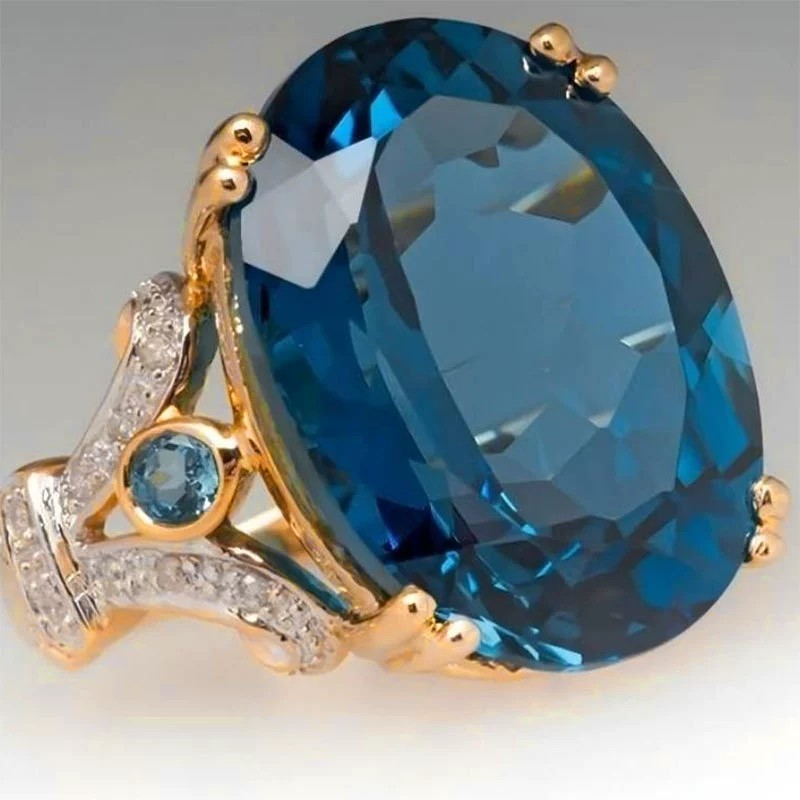 Anel de Diamante Azul - Comprar com Melhor Preço em Anéis