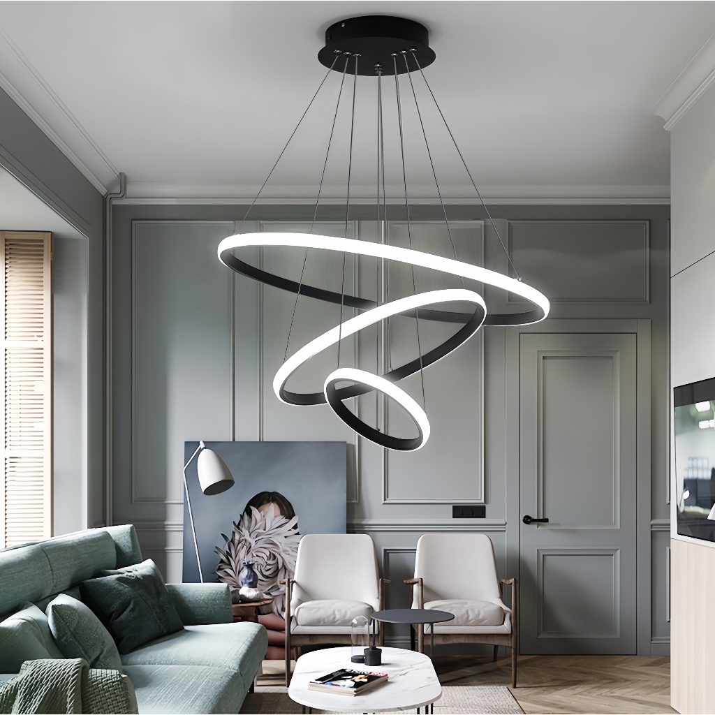 Lustre De Teto De Alto Brilho De Luxo Nórdico 110/220V Para Loja De Sala De Estar De Bar De Jantar em Oferta na Shopee